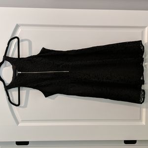 Express Fit & Flare Black Lace Dress